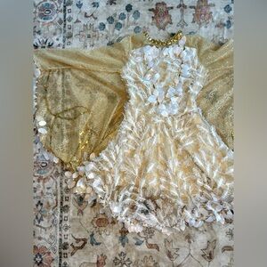 Golden Phoenix Costume Party dress for girls by Chasing Fireflies size 10